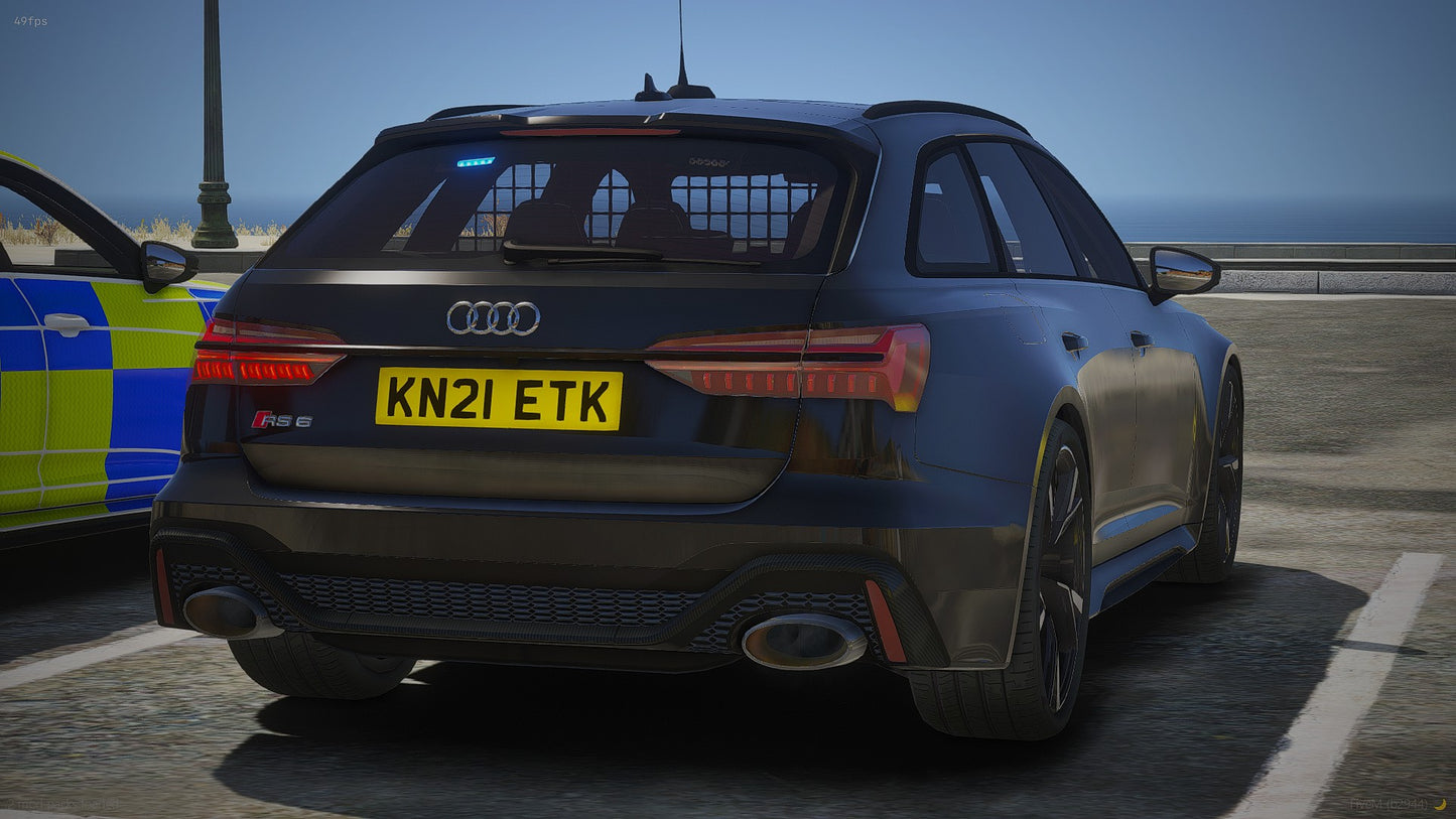 Unmarked Traffic Audi RS6 Avant 2021
