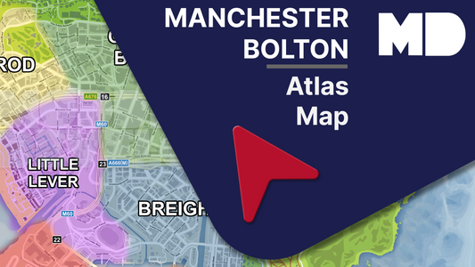 Manchester (Bolton) Based Atlas Map