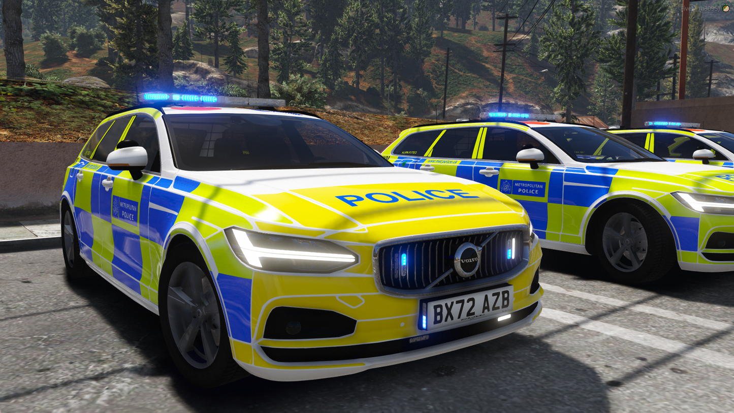 Metropolitan Police Marked Area Volvo V90 Pack 2022-2025