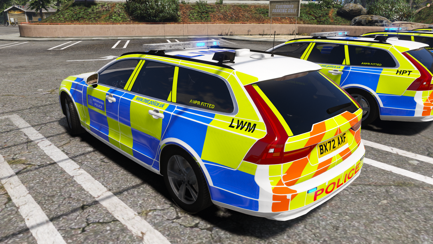 Metropolitan Police Marked Area Volvo V90 Pack 2022-2025