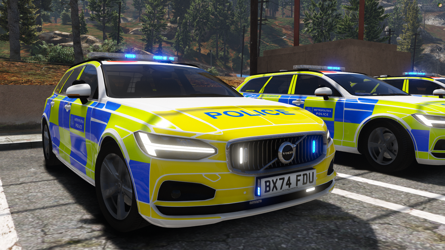 Metropolitan Police Marked Area Volvo V90 Pack 2022-2025