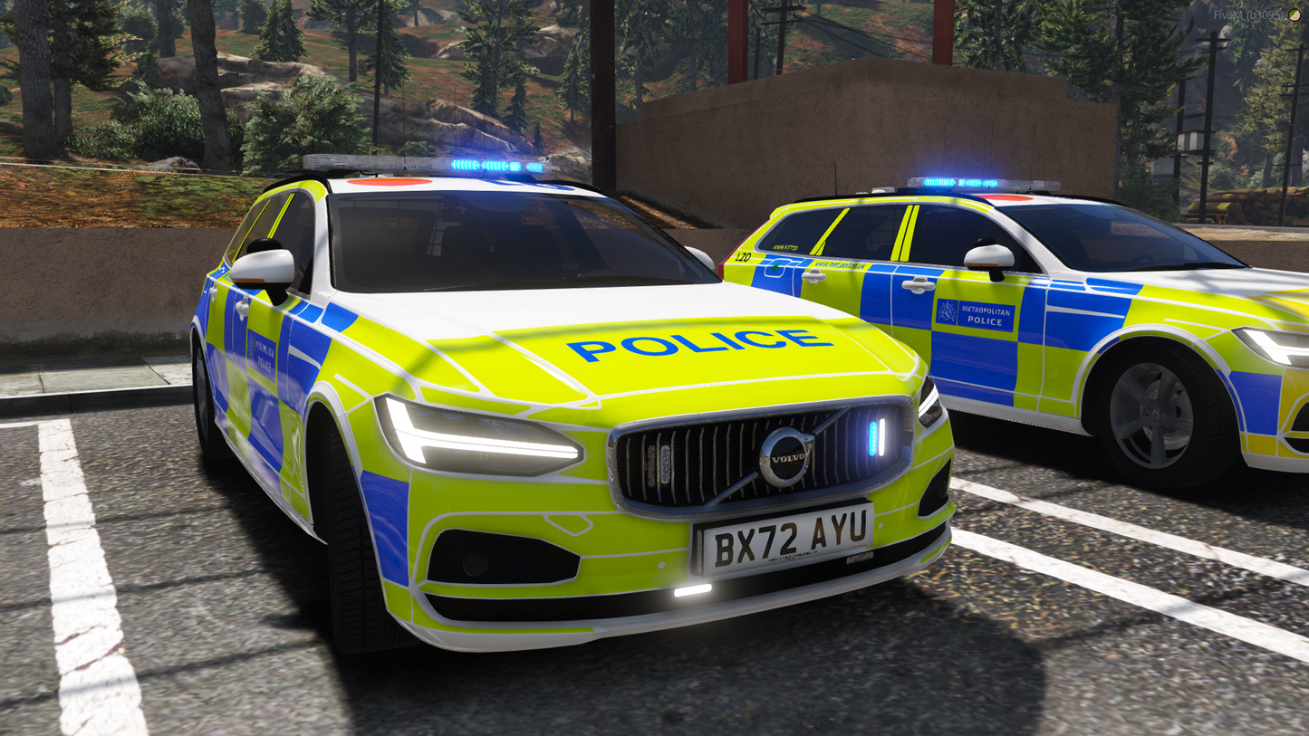 Metropolitan Police Marked Area Volvo V90 Pack 2022-2025