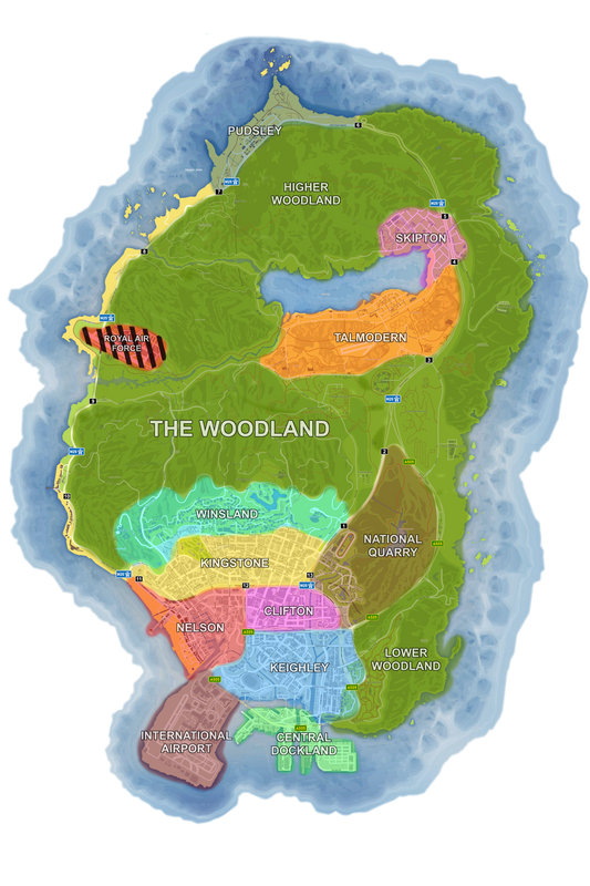 Fictional Atlas Map