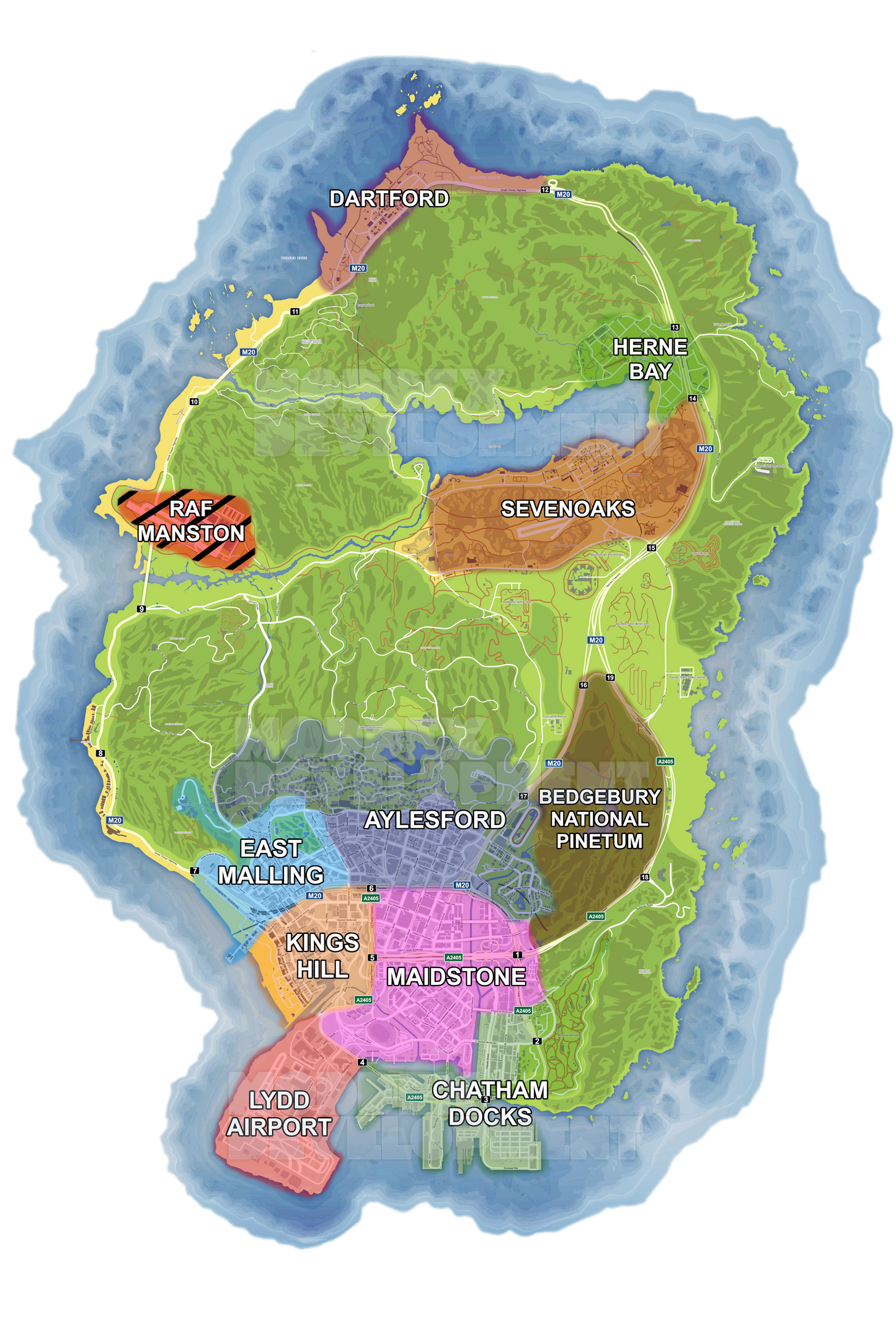 Kent Atlas Map