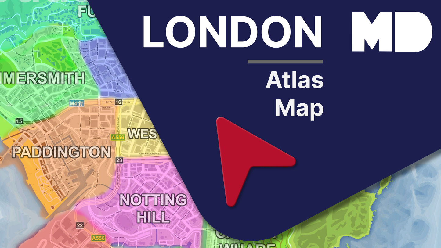 London Based Atlas Map