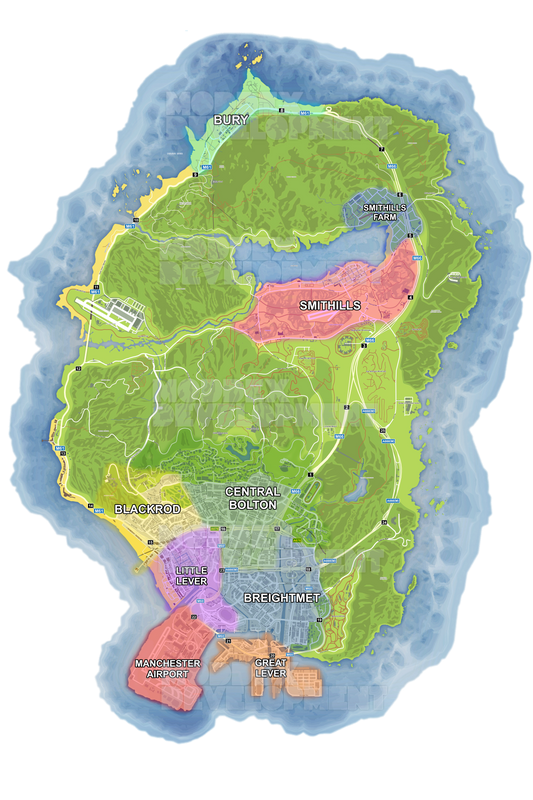 Manchester (Bolton) Based Atlas Map