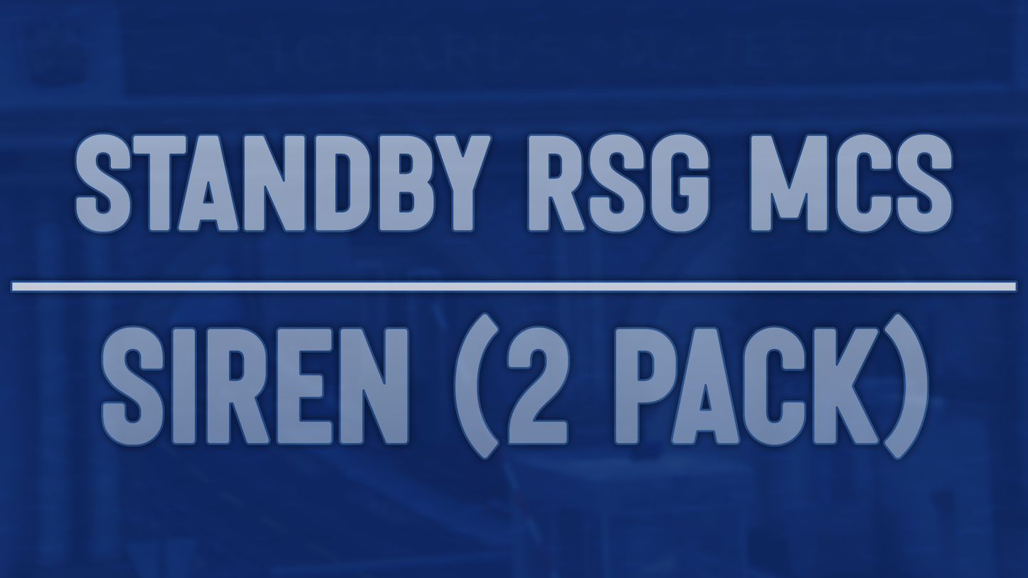 Standby RSG MCS Siren (2 pack)