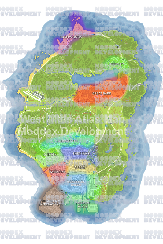 West Midlands Atlas Map