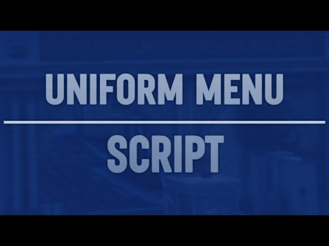 Uniform Menu
