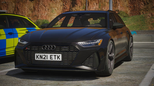 Unmarked Traffic Audi RS6 Avant 2021