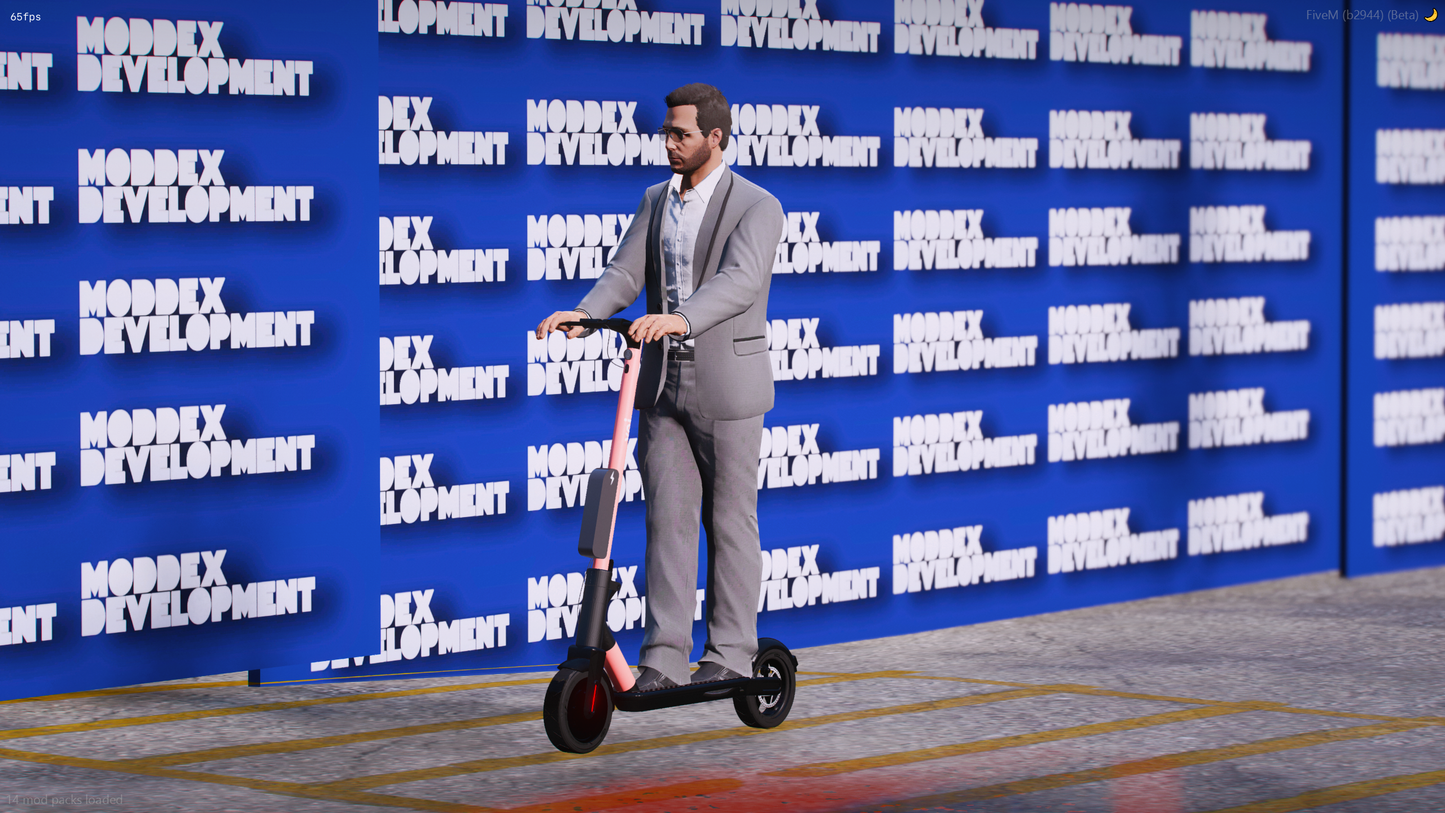Electric Scooter Animation