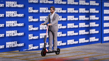 Electric Scooter Animation