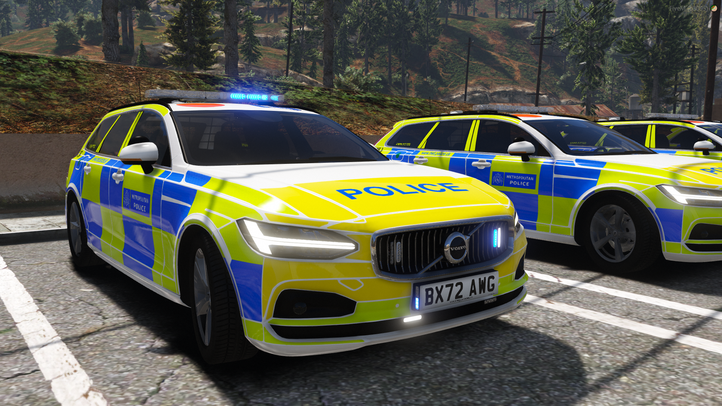 Metropolitan Police Marked Area Volvo V90 Pack 2022-2025