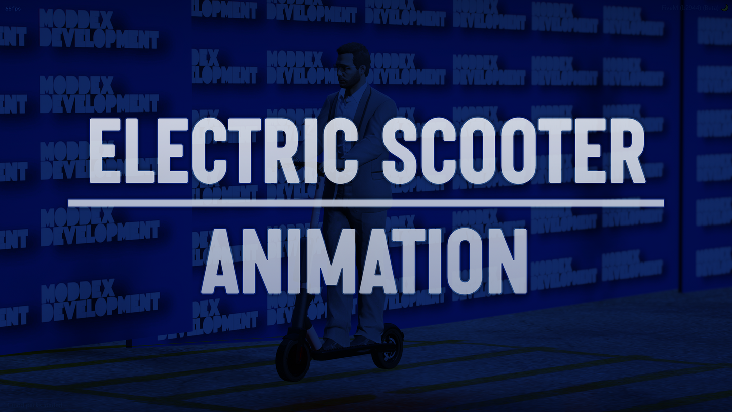 Electric Scooter Animation