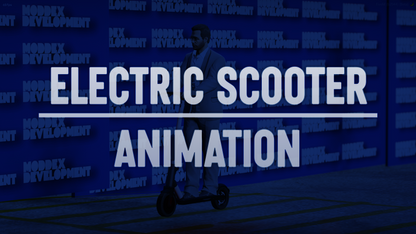 Electric Scooter Animation