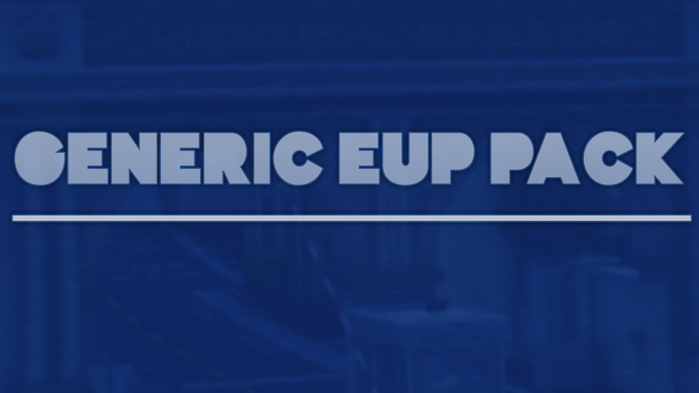 Generic EUP Pack – Moddex Development