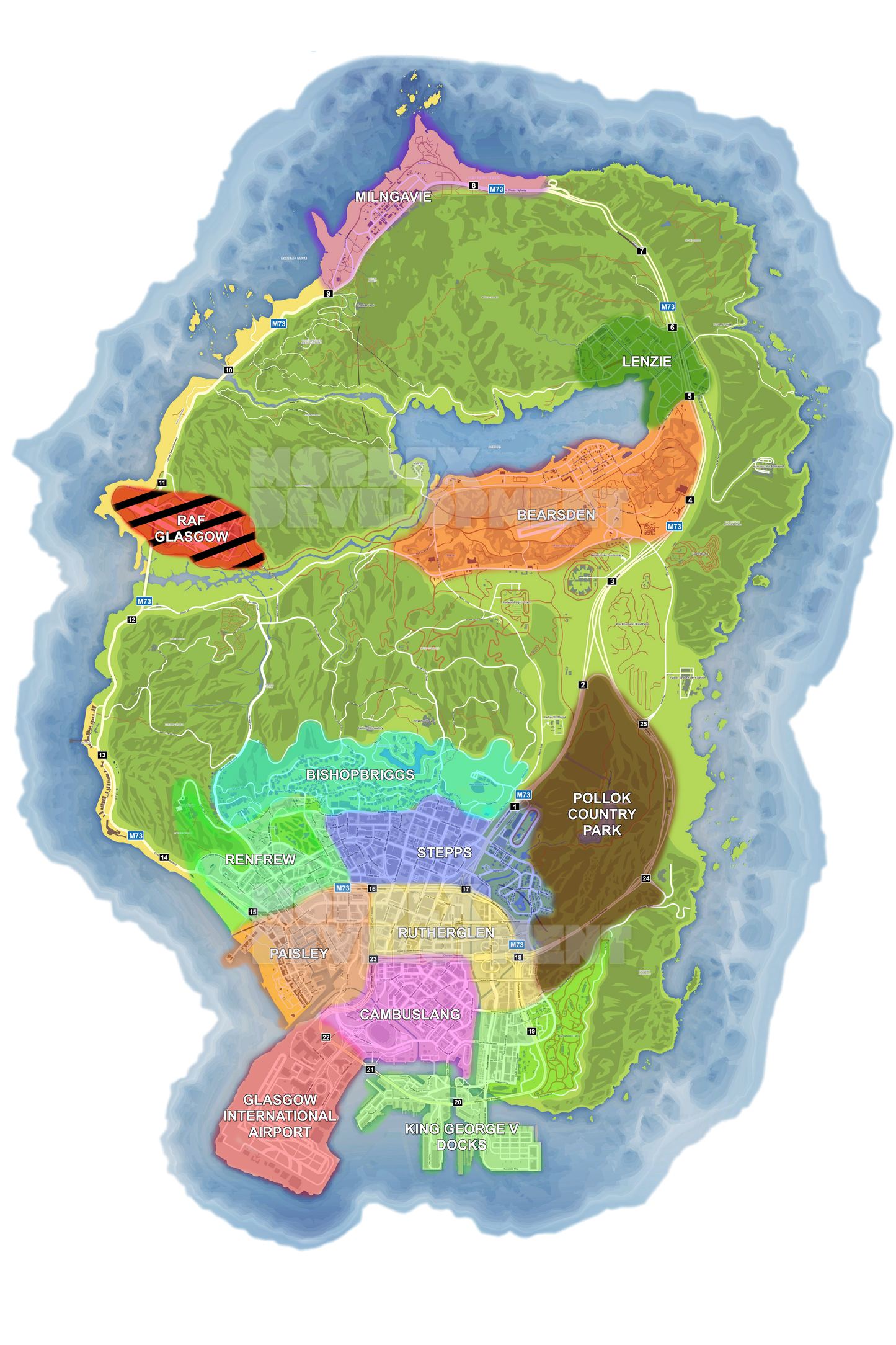 Glasgow Based Atlas Map
