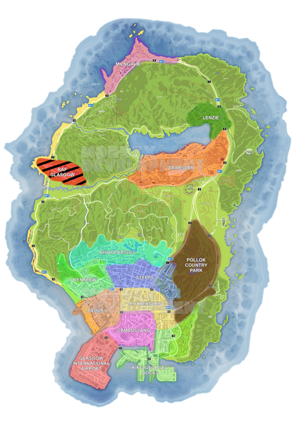 Glasgow Based Atlas Map