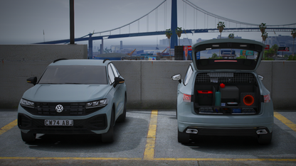 Generic Unmarked Traffic 2024 Volkswagen Touareg ELS