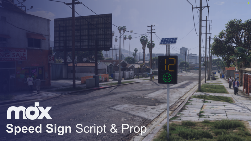 Driver Speed Awareness Sign Script & Prop
