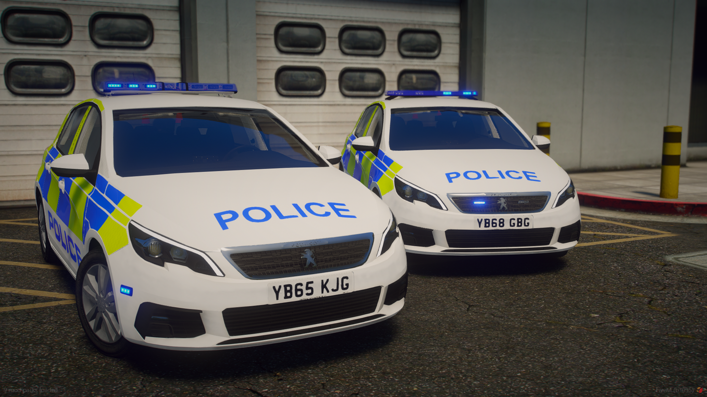 Marked Response Peugeot 308 Hatchback 2015 & 2018 Pack