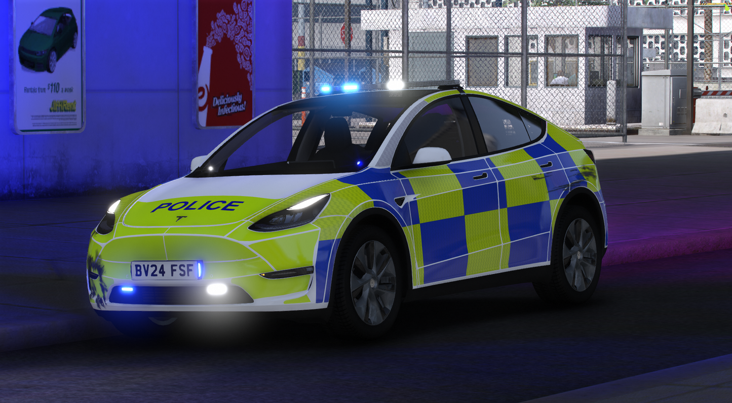 Marked Traffic Tesla Model Y 2024