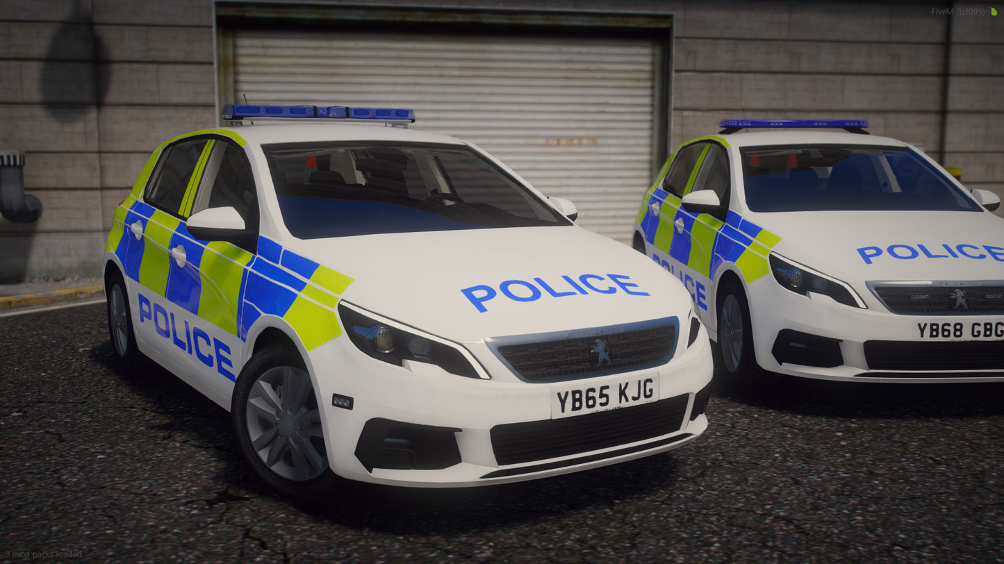 Marked Response Peugeot 308 Hatchback 2015 & 2018 Pack