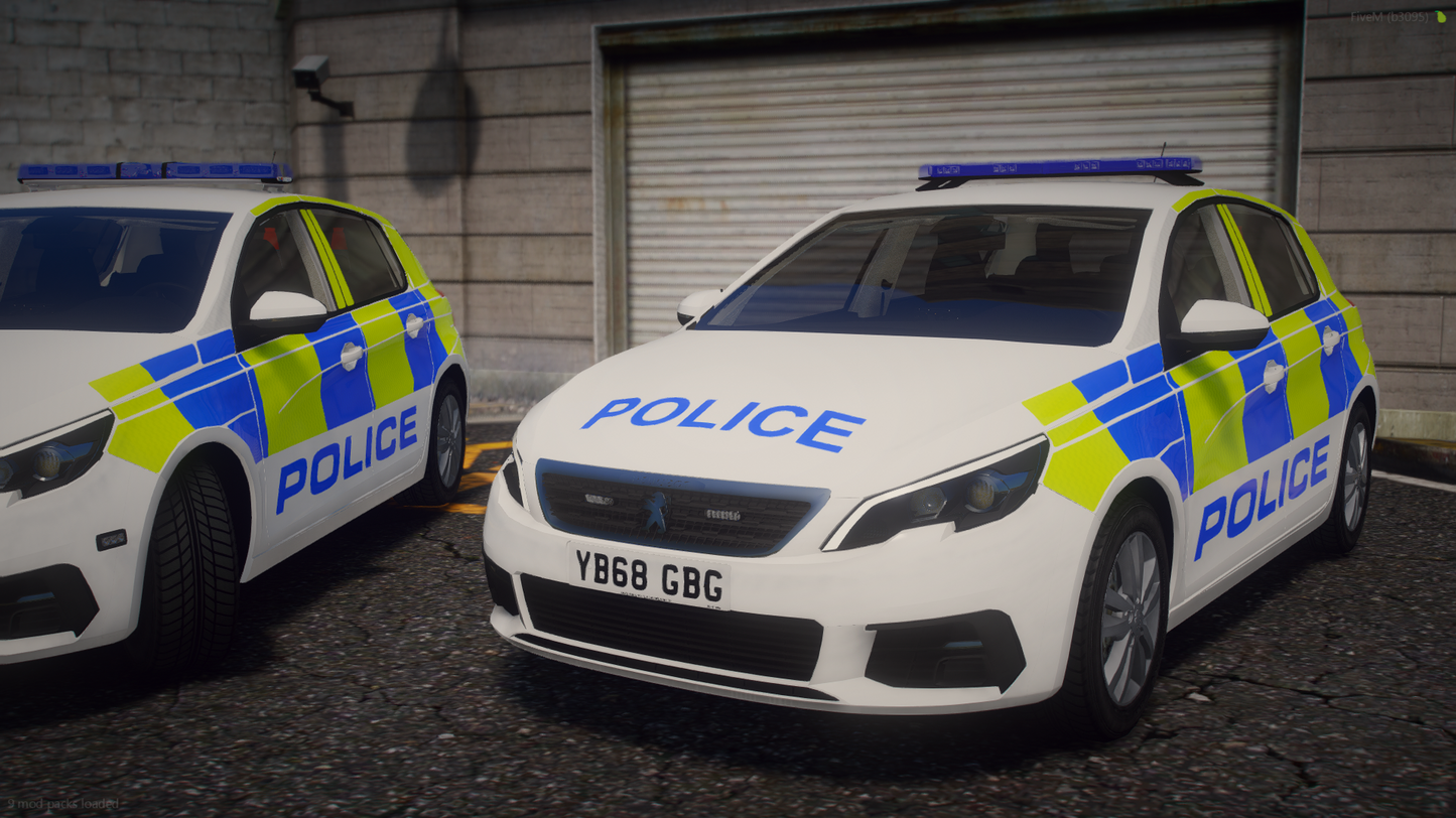 Marked Response Peugeot 308 Hatchback 2015 & 2018 Pack