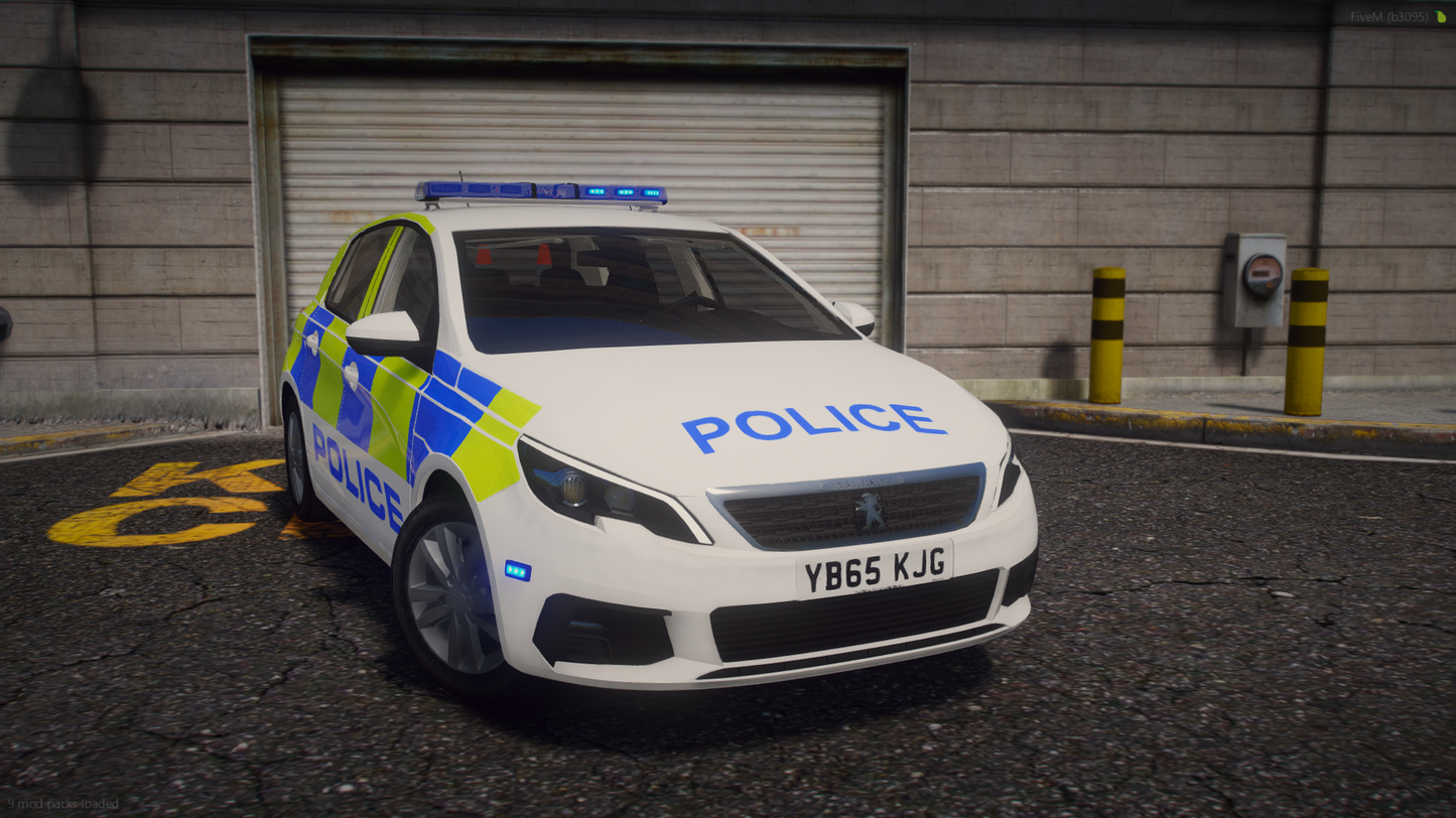 Marked Response Peugeot 308 Hatchback 2015 & 2018 Pack