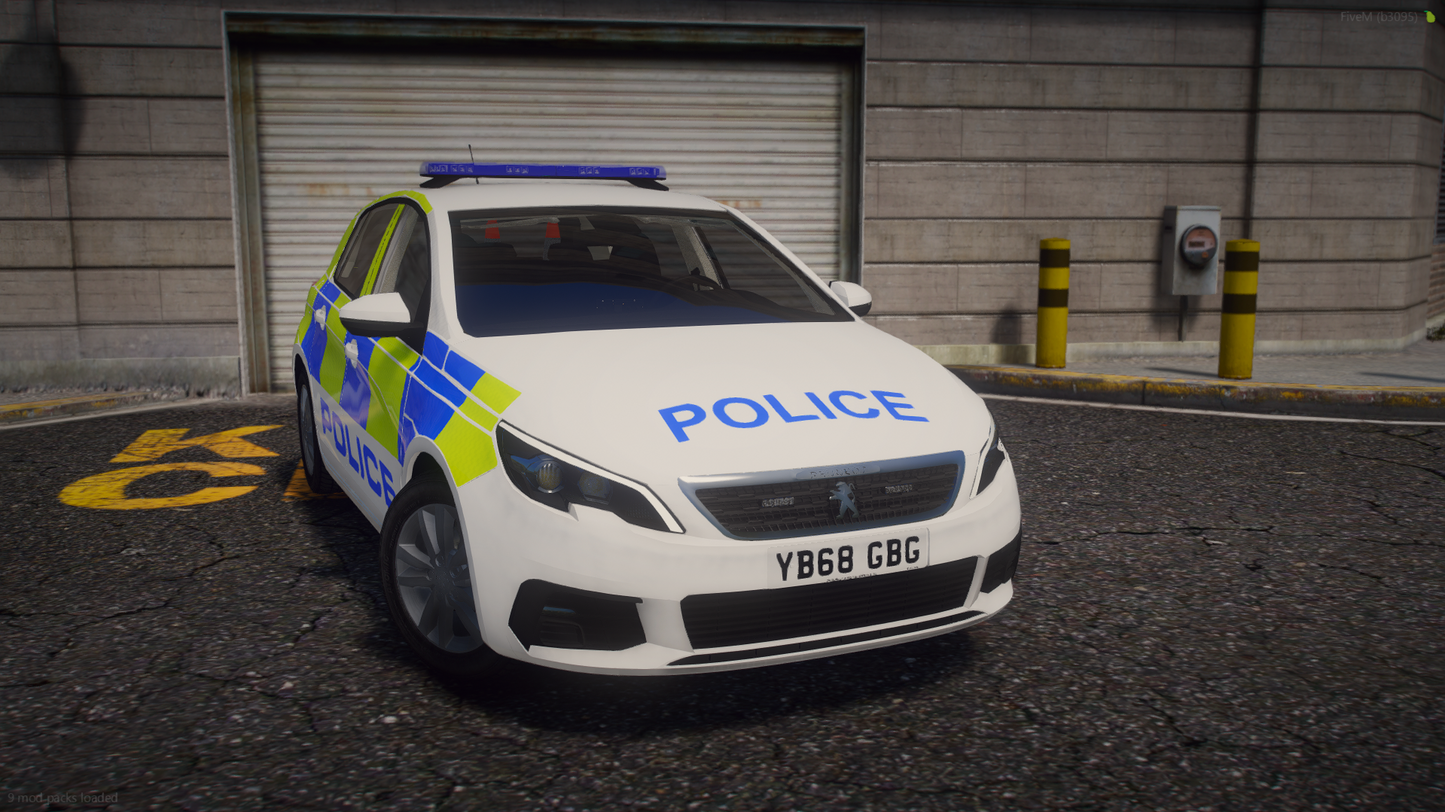 Marked Response Peugeot 308 Hatchback 2015 & 2018 Pack