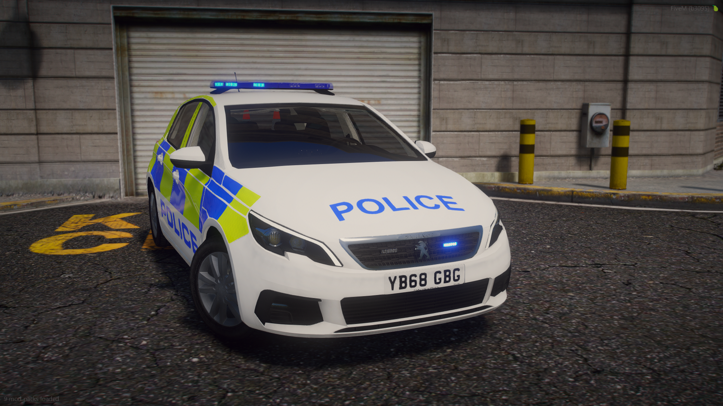 Marked Response Peugeot 308 Hatchback 2015 & 2018 Pack