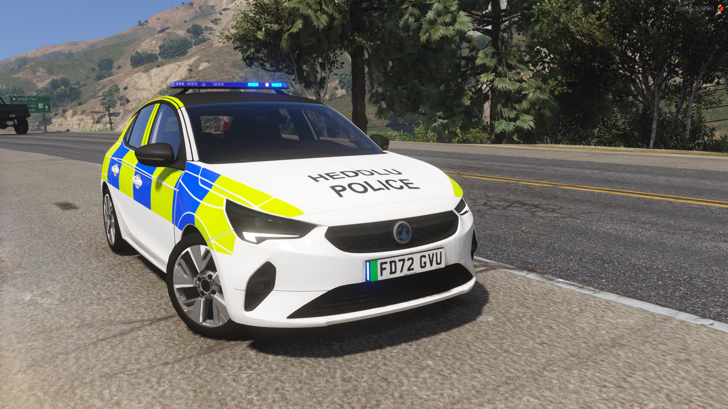 North Wales Police Marked Vauxhall Corsa 2022