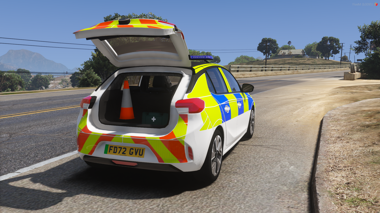 North Wales Police Marked Vauxhall Corsa 2022