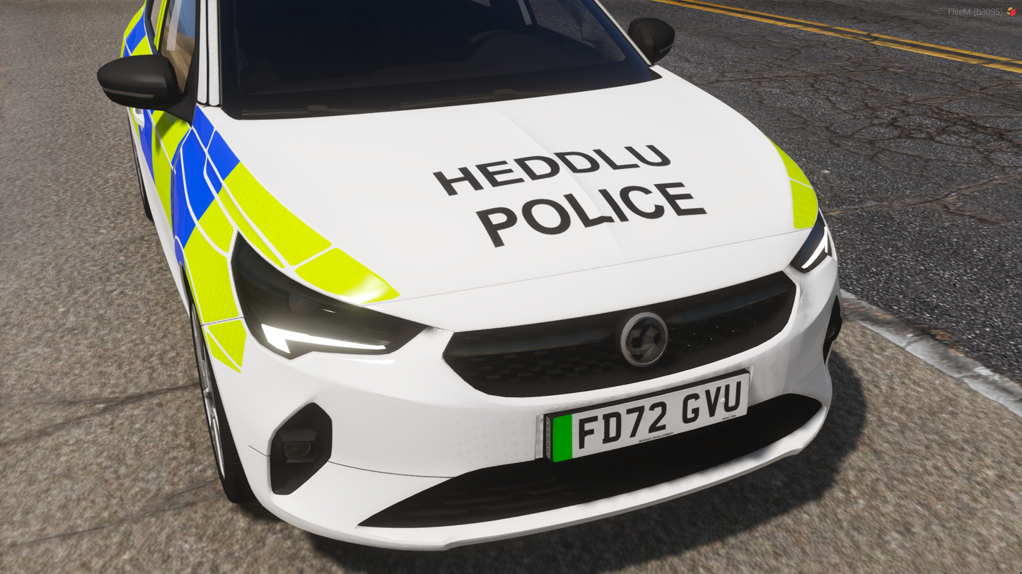 North Wales Police Marked Vauxhall Corsa 2022