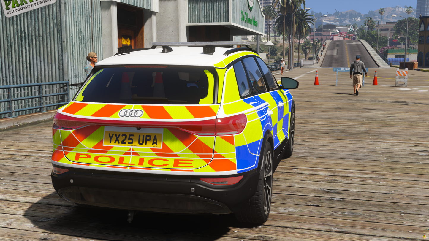 Marked Traffic Audi Q6 Etron 2025