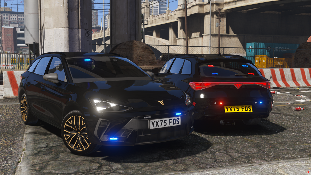 Unmarked Traffic Cupra Leon Estate 2025