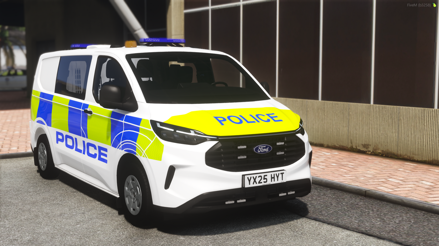 Marked Airport Police Ford Transit 2025