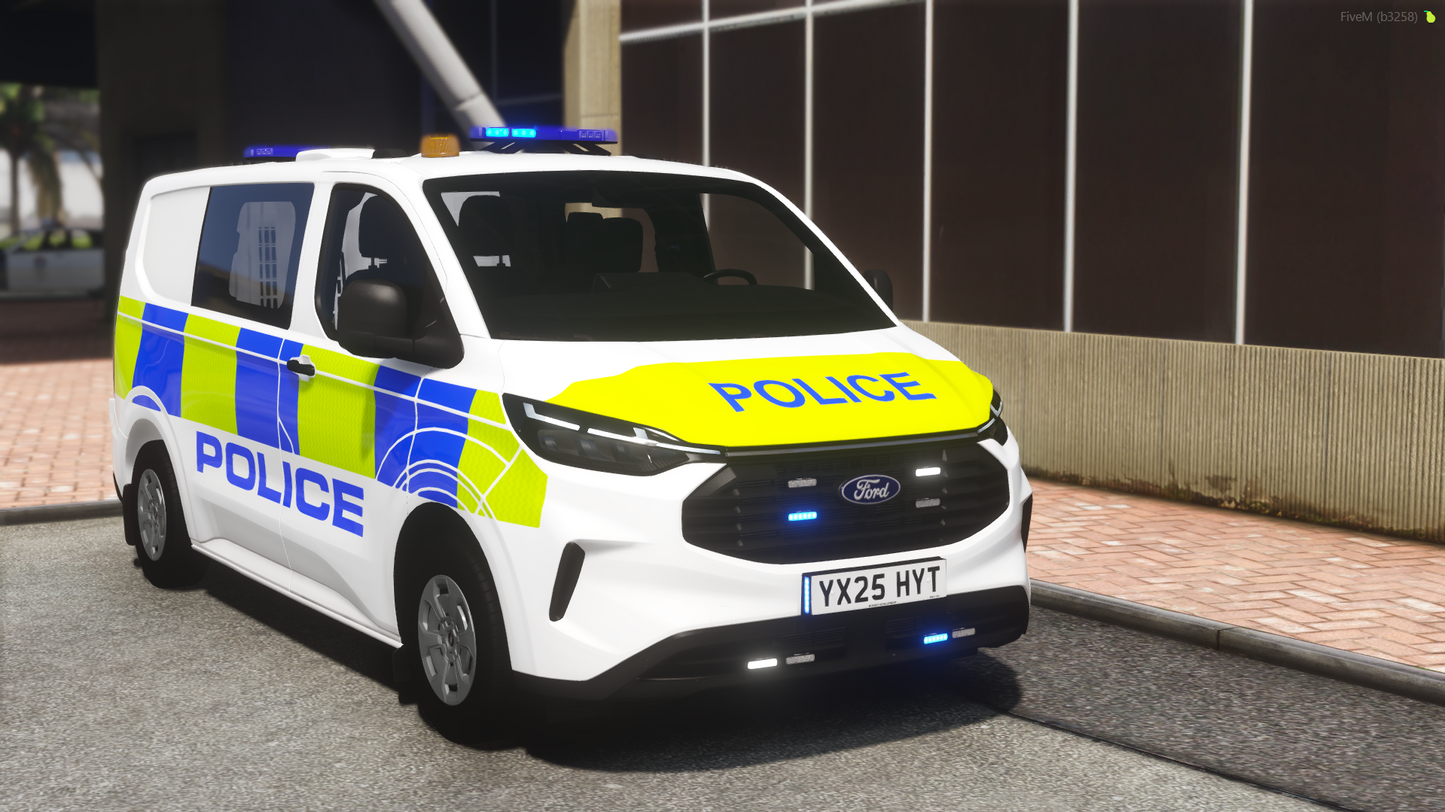 Marked Airport Police Ford Transit 2025