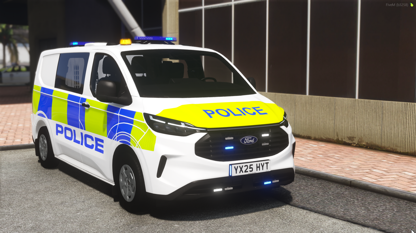 Marked Airport Police Ford Transit 2025