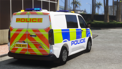 Marked Airport Police Ford Transit 2025