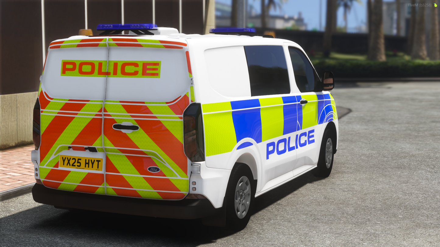 Marked Airport Police Ford Transit 2025