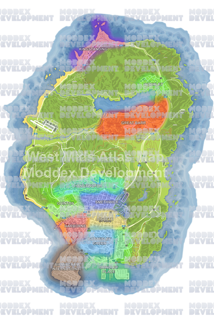 West Midlands Atlas Map