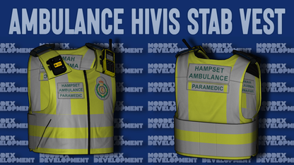 Ambulance Service Hivis Stab Vest